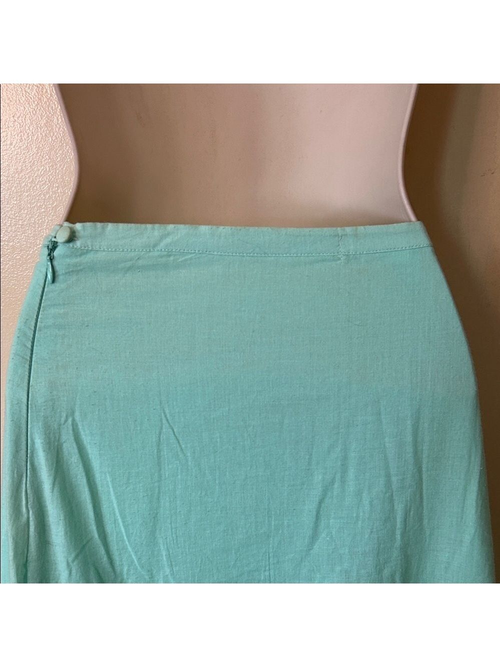 Sweet by Miss Me Mint A-Line Skirt with Sequin Hem size L - Picture 9 of 11